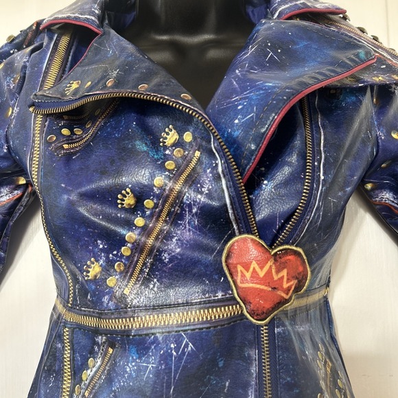 Disney Store Descendants - Evie Halloween costume Trench Coat Jacket- Size 7/8 - Picture 2 of 6